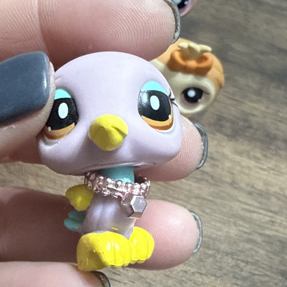 Hasbro LPS Littlest Pet Shop Animal Lot/9 Ostrich Owl Hedgehog Bird Monkey Dog - Picture 5 of 16